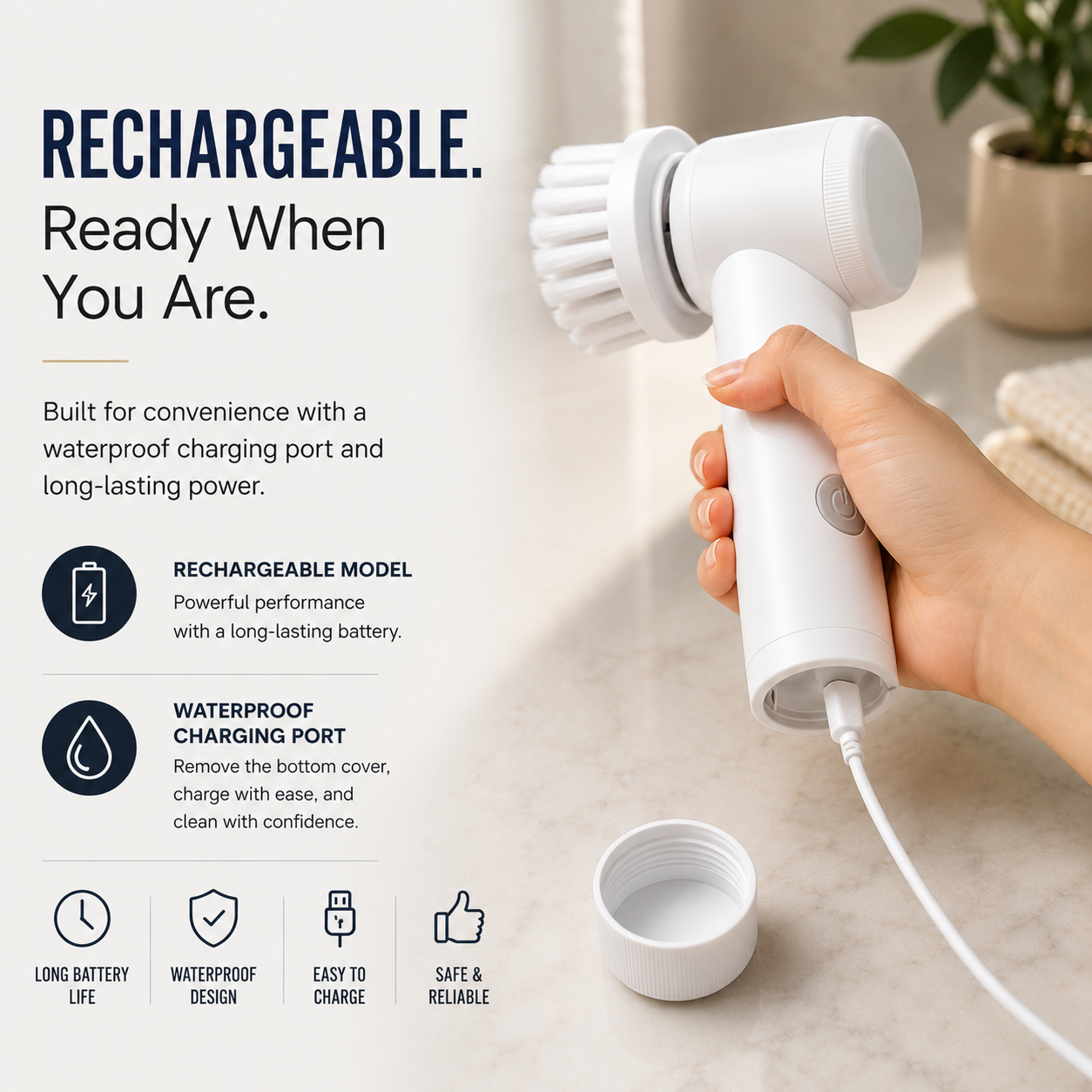SinkSync — 5-in-1 Electric Spin Scrubber